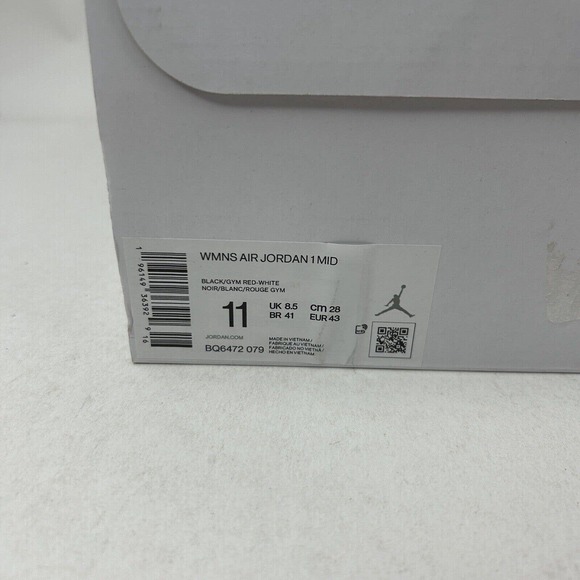 Nike Shoes Air Jordan 1 Mid Retro “Bred Toe” 2023 - Picture 5 of 5